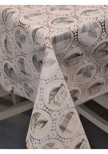 İthal Silinebilir Masa Örtüsü Kaymaz Tabanlı Pvc Muşamba Yeşil