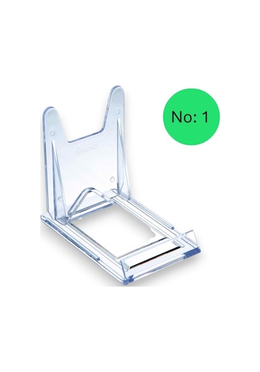 Teşhir Ayakları Sürgülü Ayak No:1, 7 X 11 X 10 Cm, Şeffaf