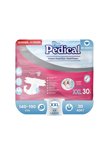 Dr.pedical Belbantlı Tekstil Yüzey Hasta Bezi Xxl-2x Large 30 Adet 2XL