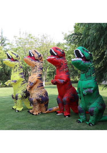 T-rex Şişme Uit Dinosaur Nosaurus Dinozor Kostüm Çocuk Çocuklar
