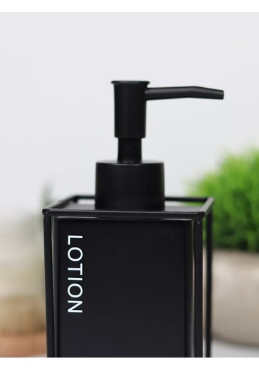 Denezo Seramik Sıvı Sabun Dispanseri, Banyoda Kullanım İçin Dağıtıcı 211382809 Siyah