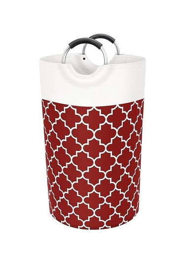 Novahub Kırmızı 82l Katlanır Çamaşır Sepeti, Elbise Çantası, Yatak Odası İçin Kırmızı