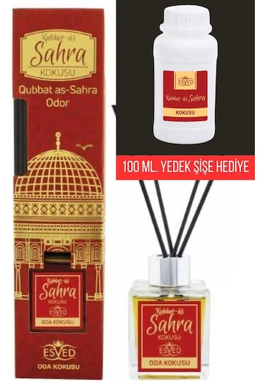 Esved Kubbetüs Sahra Çubuklu Oda Kokusu 2 x 100 ML + Yedek Dolum Şişesi