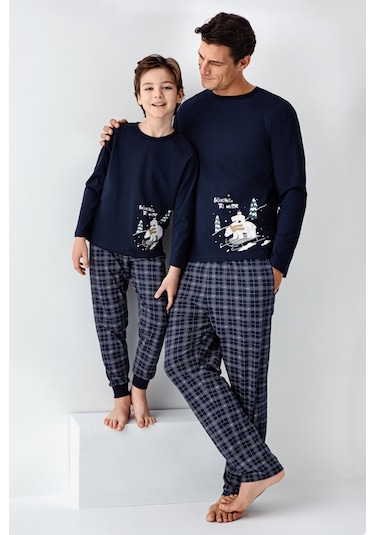 Arnetta Erkek Çocuk Lacivert Pijama Takımı 5274-48490 Lacivert