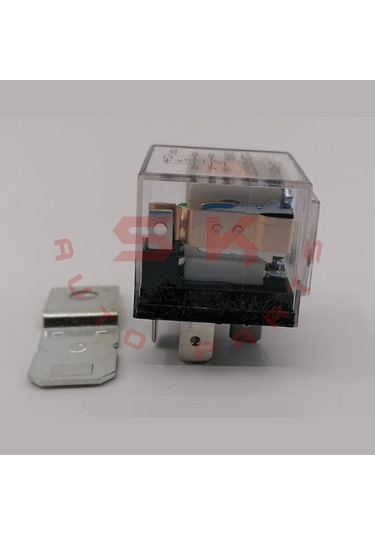 Skauto 12V Mini Şeffaf Röle 5 Uçlu 40 Amper 25'Li