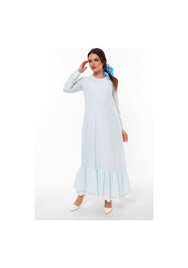 Pastelastore Neva Kadın Elbise Maxi Boy 1020-1 Açık Mint