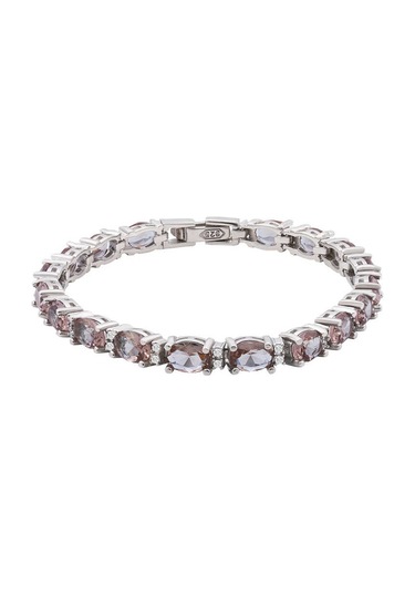 Blackcraft 925 Ayar Gümüş Oval Zultanit Taşlı Kadın Bileklik Bc-a03ea1 Renkli