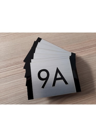 Modern Tasarım Kapı Ve Birim Numarası - Apartman, Ofis, Iç Mekan