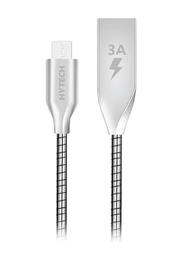 Hytech Hy-X120 1M 3A M.Silver MicroUSB Data+Şarj