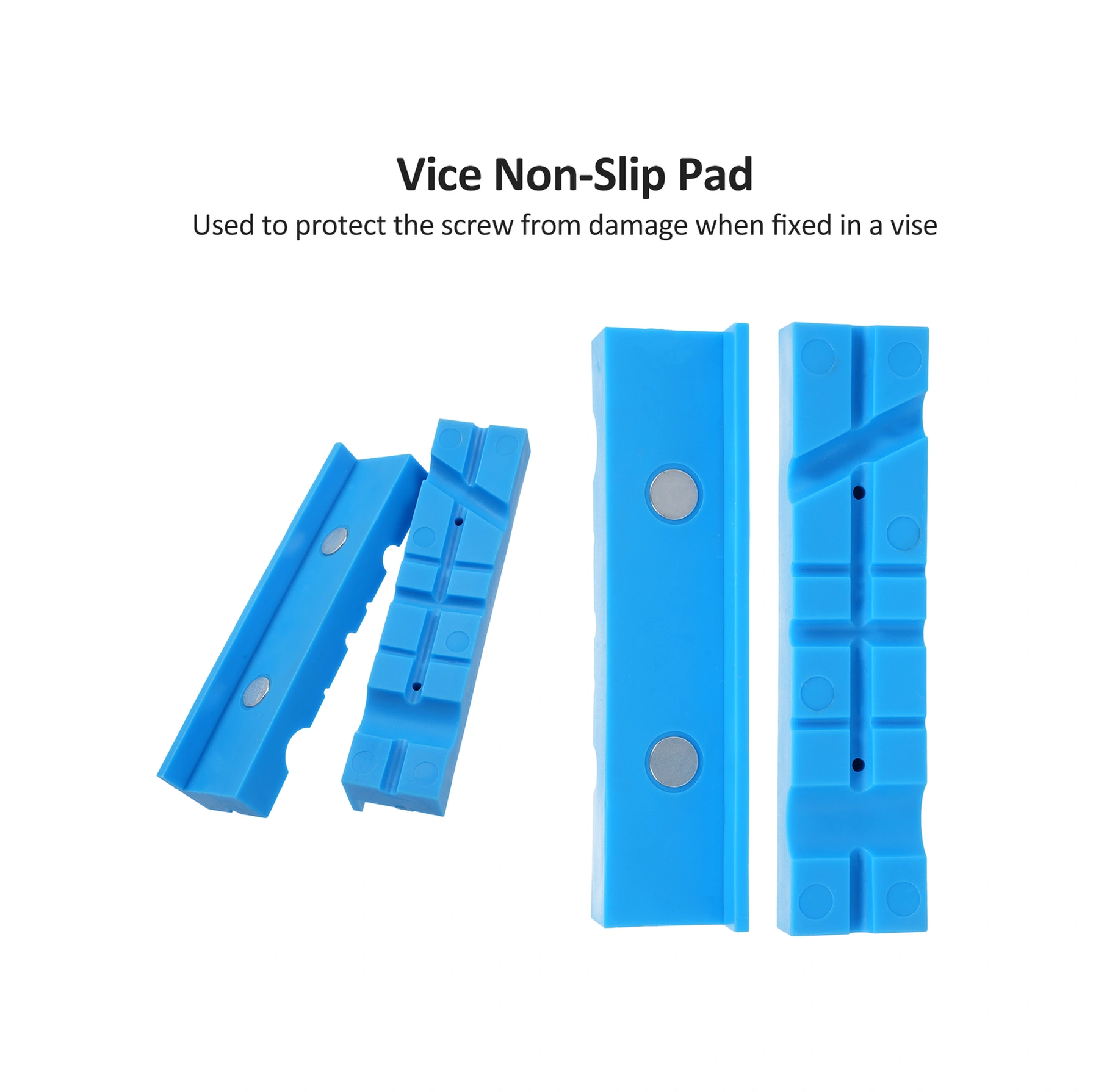 Skycity Magneetik Muayene Aleti Tırnaklı Tırnak Koruması, Kayma Önleyici Pu Paspası, Mavi, 2 Adet