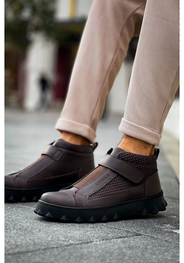 Ch103 Cst Pyramid Long Erkek Bot Kahve Çok Renkli