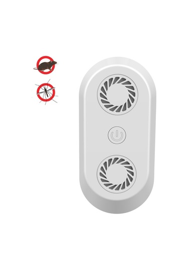 Ultrasonik Sivrisinek Kovucu Çok Fonksiyonlu Elektronik Böcek Kovucu Uk Fiş Beyaz , Boyut:uk Fiş