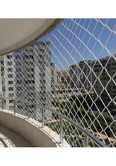 3 X 8 Metre Balkon Kedi Çocuk Güvenlik Filesi Ağı 3 Milim Kalınlı