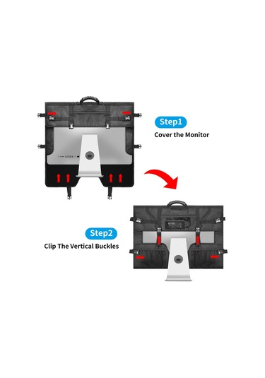 Sones 27 İnç Bilgisayar Dizüstü Bilgisayar Çantası Toz Kılıfı Gri Gri