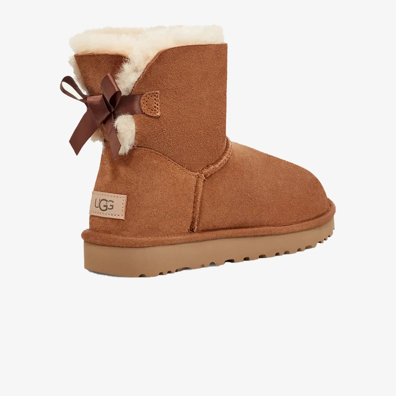 Ugg Mini Bailey Bow Kadın Kahverengi Bot 1016501 Kahverengi
