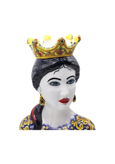 Moor Dekoratif Kraliçe Büst Heykel