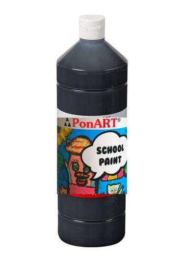 Ponart School Paint Tempera Boya 1000 Ml. Psp-2260 Siyah