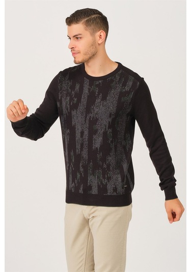 V9306 Dewberry Dıo Rıse Erkek Kazak-siyah Siyah