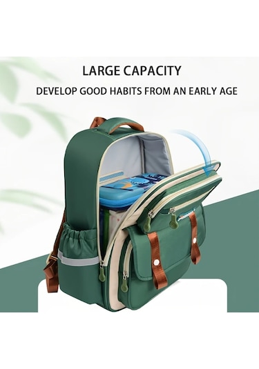 Honeybeeshop Mor Küçük Hafif Minimalist Çocuk Sırt Çantası Nefes Alabilir Ayarlanabilir Askı Okul İçin 1-3-6 Sınıf Mor