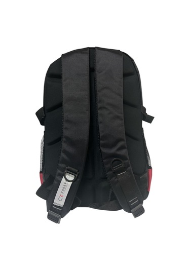 Büyük Su Geçirmeyen Kalın Kumaş Ortopedik Çok Bölmeli Okul Gezi Seyahat Kamp Sırt Çantası 32cmx47cm Kırmızı