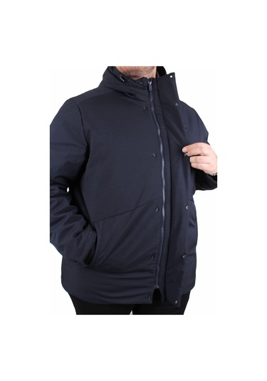Starbattal Erkek Büyük Beden Kapüşonlu Mont Lujo 2504 Lacıvert Lacivert