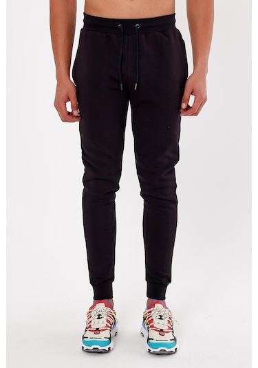 JAHR MARC Ekstra Slim Fit Siyah Erkek Eşofman Altı - XS Siyah