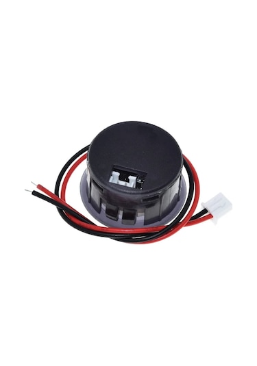 4-100v Dc Voltmetre Yuvarlak Panel Tip Montajlanabilir Dijital