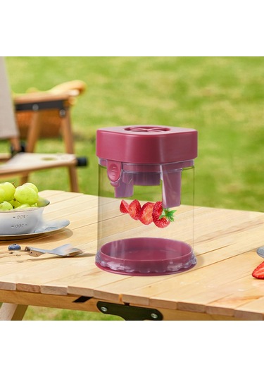 Homyl Meyve Dilimleme Seti Mutfak Aracı Kesici Domates Ananas Kırmızı