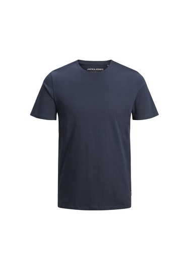 Jack & Jones Erkek Bisiklet Yaka Basic Tişört - Organic Navy Blazer