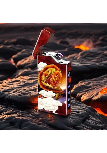 Willowhaven Rüzgara Dayanıklı Usb Şarjlı Plazma Çakmak - Gri, Hızlı Şarj, Metal Gövde, Led Ateşleme Gri