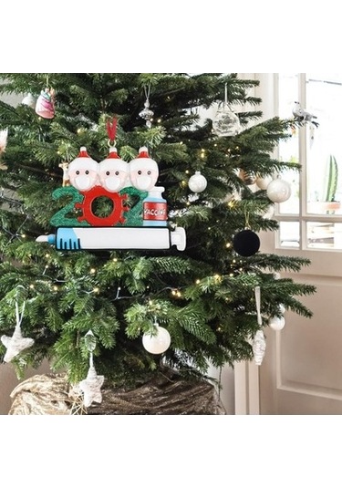 Lijinxu Reçine Noel Kolye Hatıra Hediyeleri Noel 3 Kafa Için