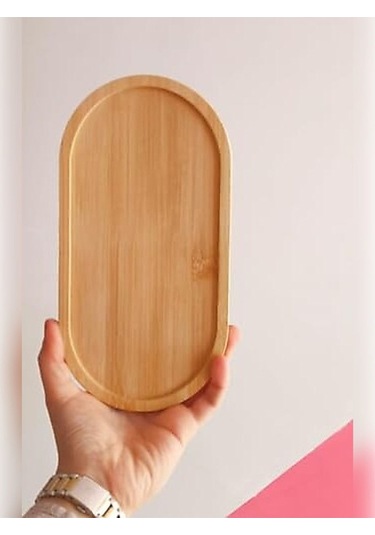 Babylondy Ahşap Bambu Yağdanlık Altlığı Sunumluk Çok Amaçli