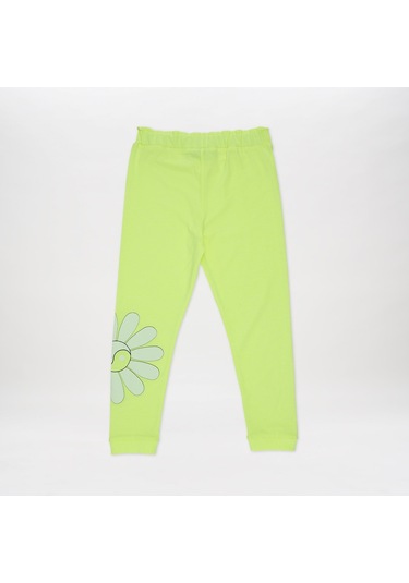 Panço Kız Çocuk Baskı Detaylı 2'li Takım Sarı 2411gk17001-4478 001