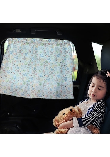 Sones Araba Isı Yalıtımı Karartma Karikatür Pamuk Güneşlik Pembe