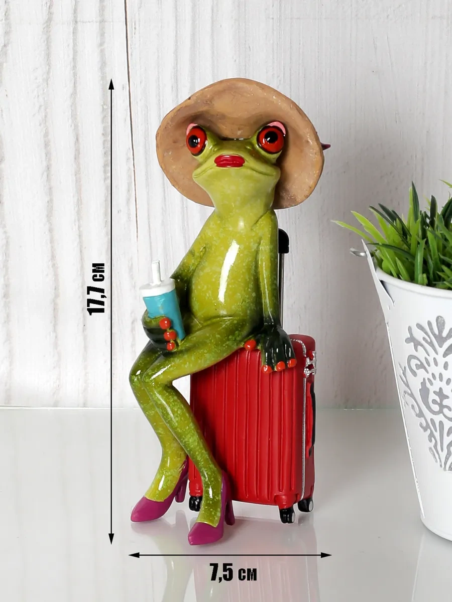 Podarok52 Kurbağa Figürlü, İç Dekor Süveniri 275162120
