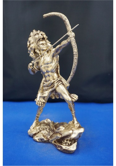 Herkül Antik Yunan Kahramanı Heykeli- 27 Cm Herakles Biblo Ev Ofis Hediyelik Altın