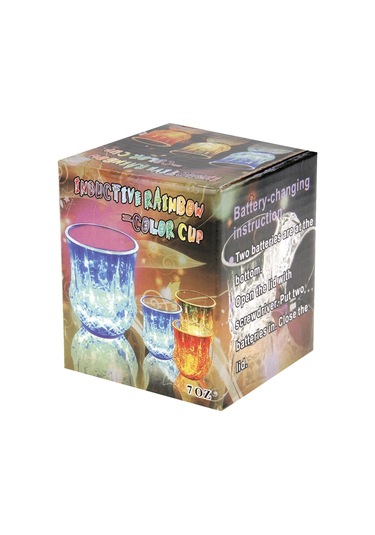 Sones Yaratıcı Renkli Led Işık Ananas Endüktif Gökkuşağı Renkli Bardak