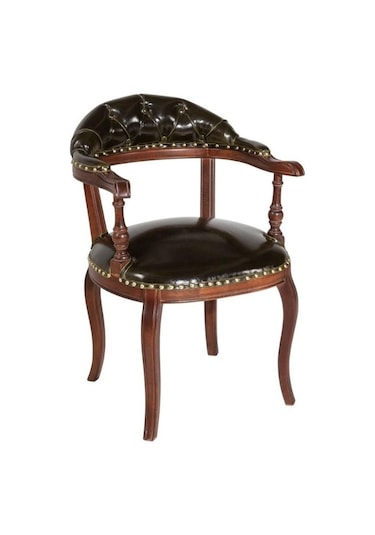 Majesta Classic Ahşap Sandalye Ceviz - Sİyah