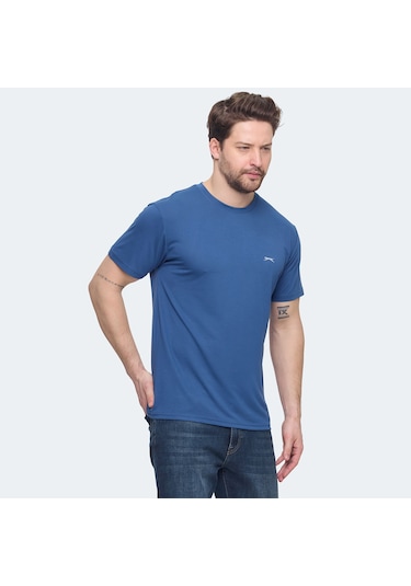 Slazenger KRATER Erkek  Indigo Tişört