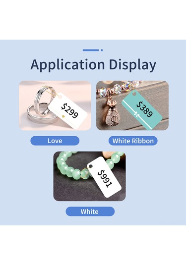 Moveevo Gümüş Ve Jadeiçi İçin Isı Teknolojili Etiket Kağıdı - Suya Dayanıklı, Kesilmez, Kolay Asma, 14x50-130 Beyaz 1 Rulo