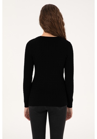 U.s. Polo Assn. Kadın Siyah Kazak /triko 50313626-vr046 Siyah