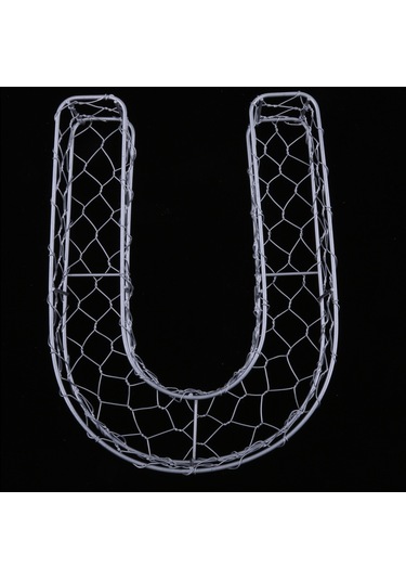 Suntek Magideal Alfabe Demir Tel Çelenk Çerçeve Etli Saksı Metal U