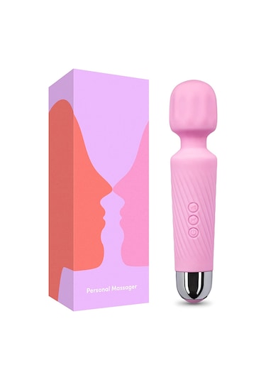 Maiyame Gövde Masaj Aleti - 8 Hızlı 20 Modlu Titreşimli Silikon Masajcı Pembe Pembe