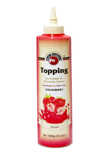 Fo Topping Çilekli Dondurma Ve Tatlı Sosu 1 KG