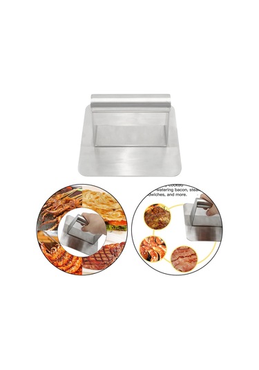 1/2 Izgara Presi 304 Paslanmaz Çelik 5,5 İnç Pastırma Presi 1 Set