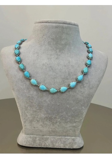 Turkuaz Elmas Kolye 173