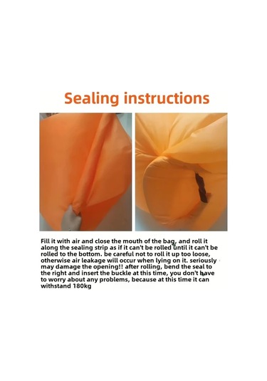 Elmpaly Mavi Hızlı Şişen Kamp Sandalyesi Yastığı Taşınabilir Hafif Şişme Yatak Mavi