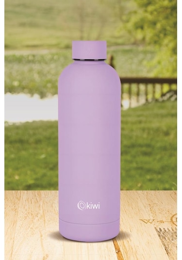 Kiwi Çift Katmanlı Paslanmaz Çelik Termos Mor 500 Ml Kt-8689