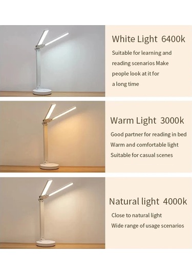 Led Masa Lambası 3 Seviyeleri Kısılabilir Dokunmatik Gece Çok Renkli