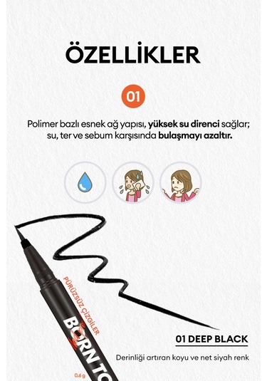 Missha Born To Be Madproof Liquid Liner 01 Deep Black